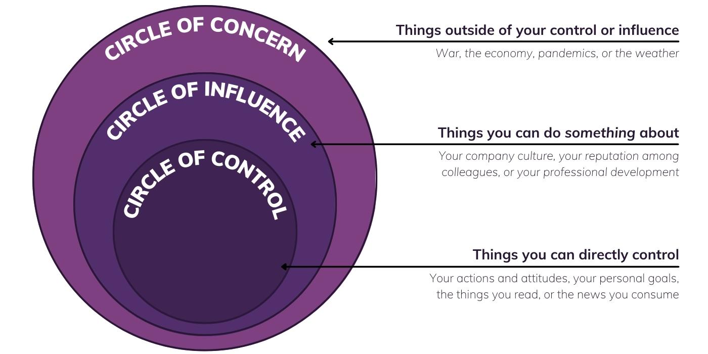 A diagram of the Circles of Influence