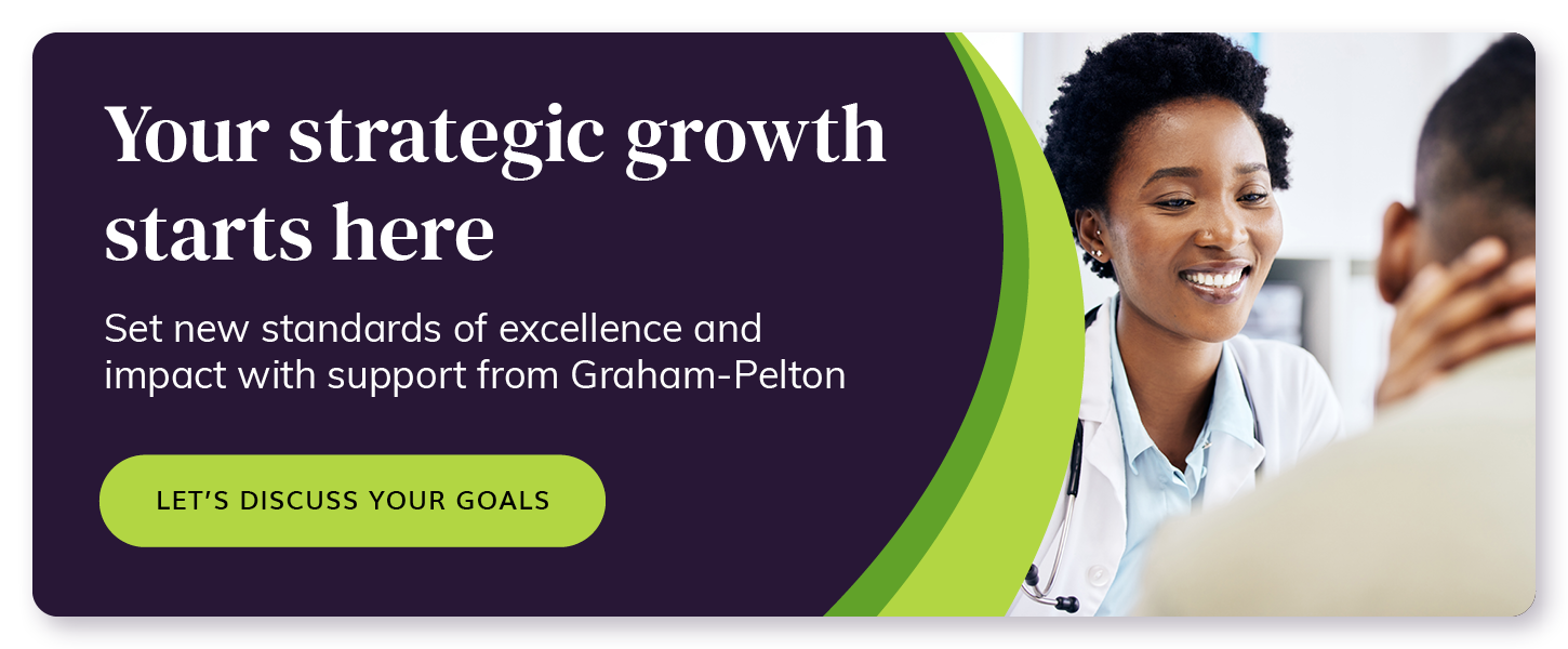 Healthcare fundraising strategy and consulting from Graham-Pelton can unlock growth for your institution - Contact us to learn more