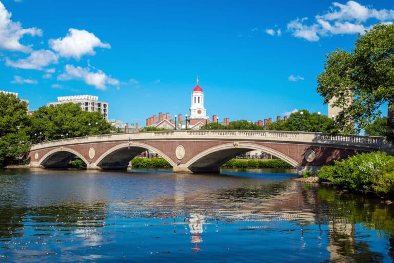 A photograph of Harvard campus.