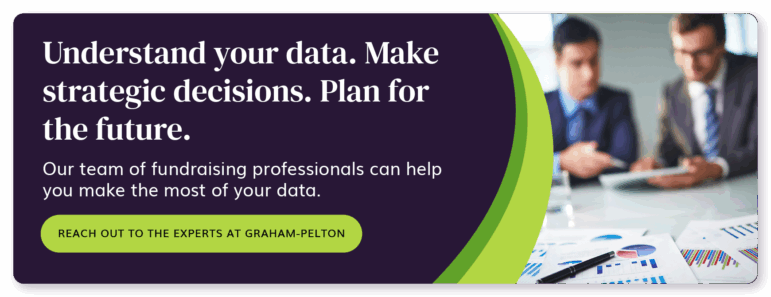 Understand your data. Make strategic decisions. Plan for the future. Our team of fundraising professionals can help you make the most of your data. Reach out to the experts at Graham-Pelton.